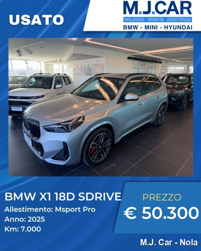 BMW X1 sDrive 18d Msport Pro.., del 2026, 6.320 km, in vendita a Nola (NA)