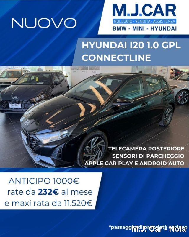Hyundai i20 1.0 T-GDI ConnectlineNeraGPL nuovo a NOLA