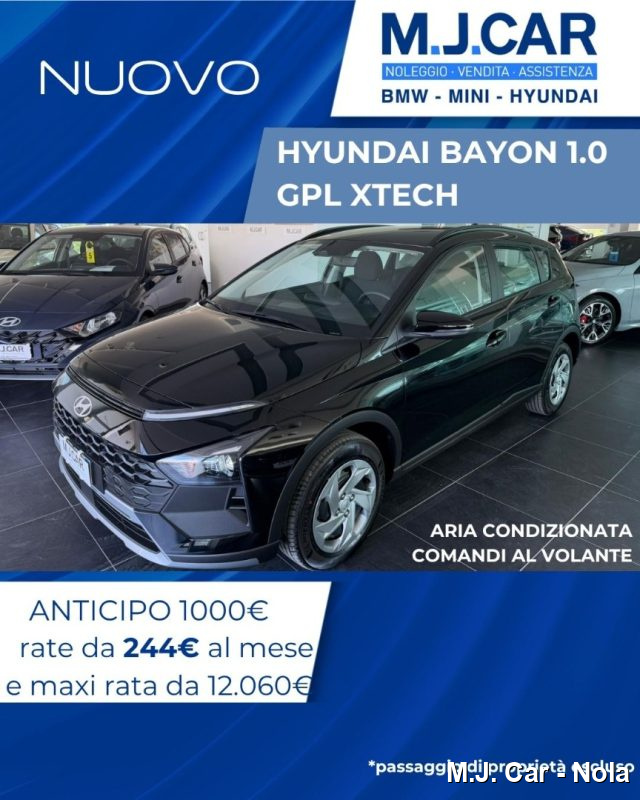 Hyundai BAYON 1.0 T-GDI MT XTech NERA GPL nuovo a NOLA
