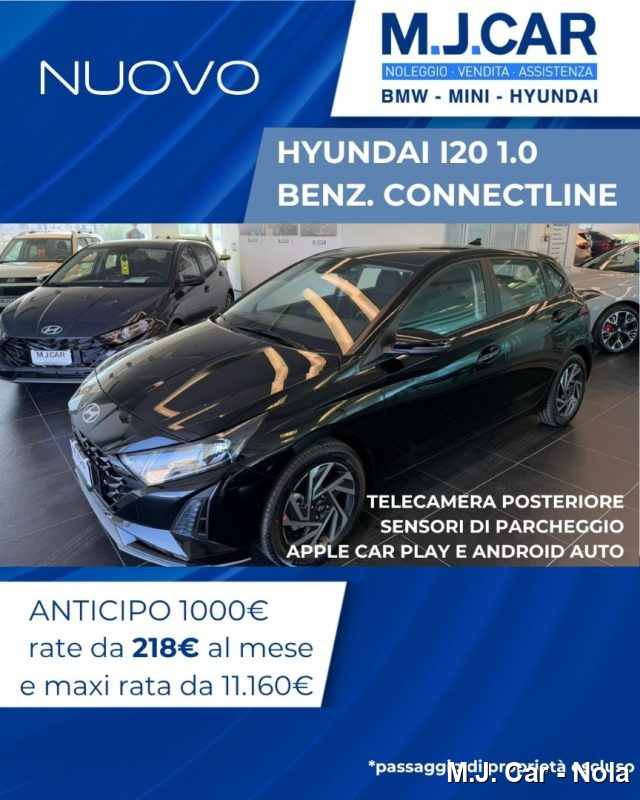 Hyundai i20 1.0 T-GDI ConnectlineNera nuovo a NOLA