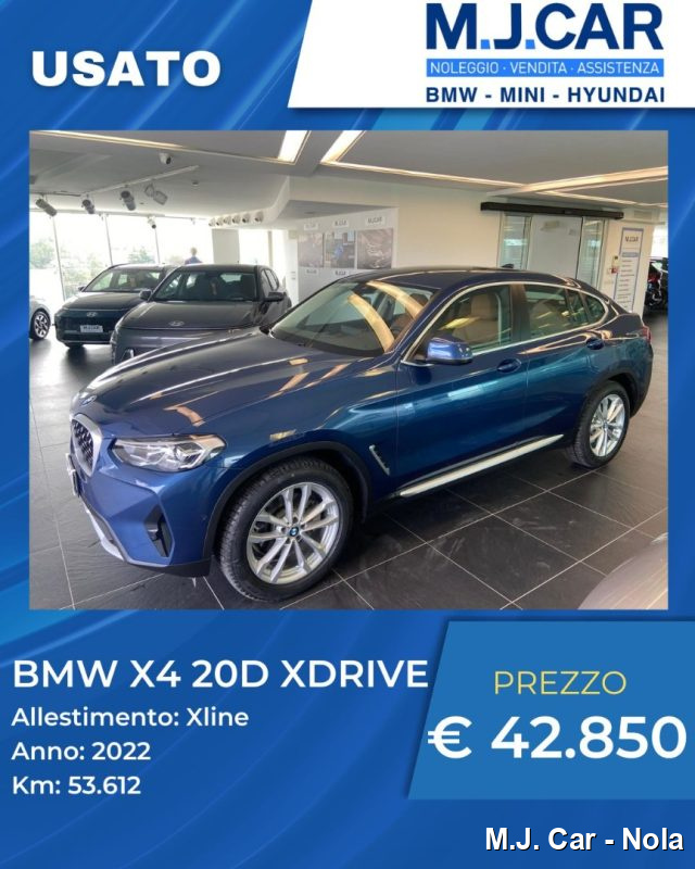 BMW X4 xDrive20d 48V Xline usato a NOLA