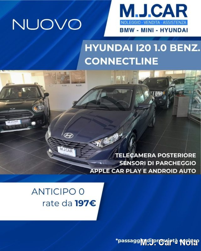 Hyundai i20 1.0 T-GDI ConnectlineAurora Grey, del 2026, 1.500 km, in vendita a Nola (NA)