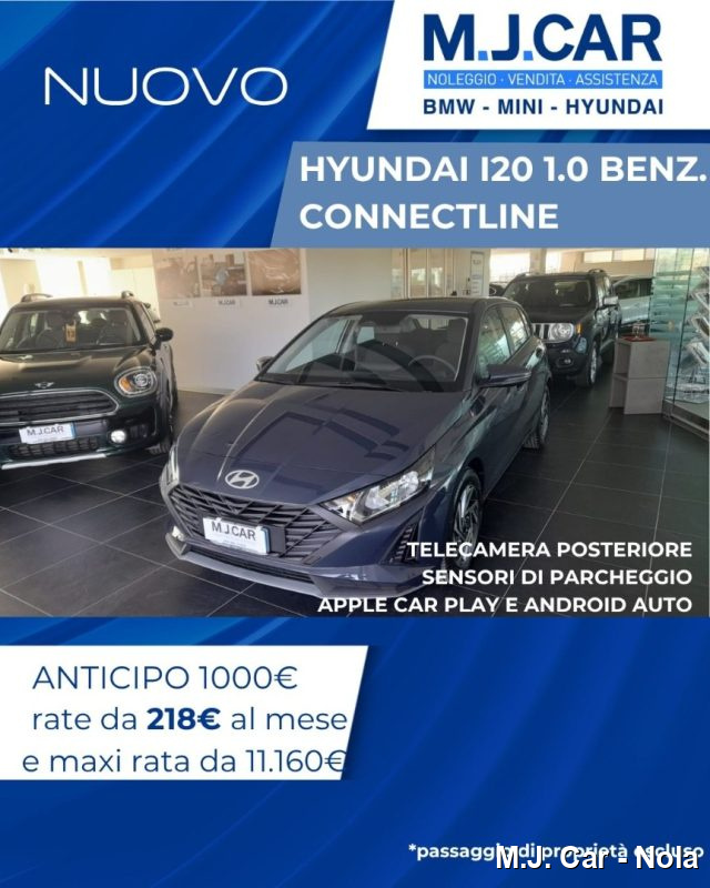 Hyundai i20 1.0 T-GDI ConnectlineAurora Grey nuovo a NOLA