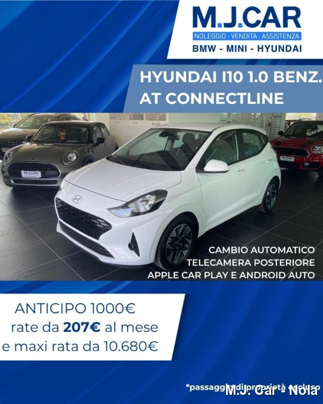 Hyundai i10 1.0 MPI AT Connectline km 0 a NOLA