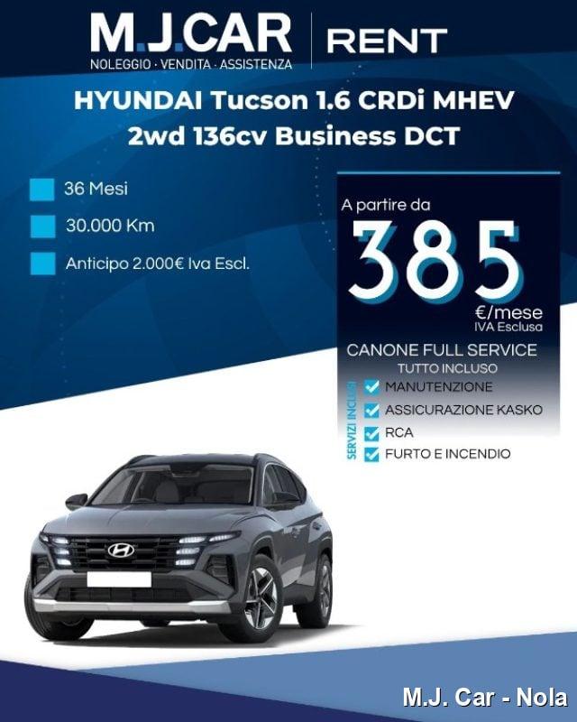 Hyundai TUCSON 1.6 CRDI 48V DCT Business - 2, in vendita a Nola (NA)