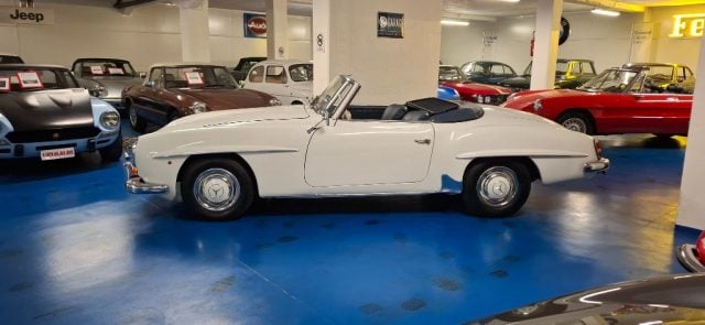 Mercedes-Benz 190 SL ***ASI TARGA ORO***BIANCA con PELLE BLU - foto 3 di 61