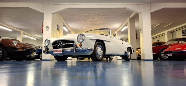 Mercedes-Benz 190 SL ***ASI TARGA ORO***BIANCA con PELLE BLU, del 1959, 73.001 km, in vendita a Vigevano (PV)