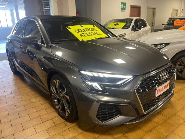 Audi A3 SB 35 E TFSI S tr. S line ed.18" GRIMALDI SP DAY, del 2021, 25.024 km, in vendita a Vigevano (PV)