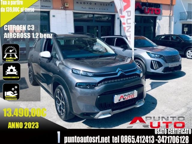 Citroen C3 Aircross PureTech 110 S&S Shine, del 2023, 55.000 km, in vendita a Isernia (IS)