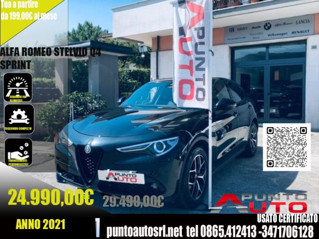 Alfa Romeo Stelvio 2.2 190 CV AT8 Q4 PALETTE-TELECAMERA PELLE usato a ISERNIA