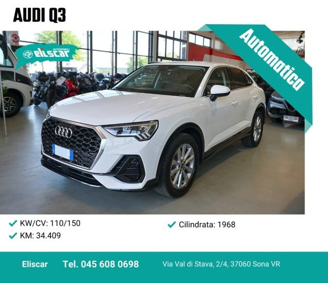 Audi Q3 150CV 2.0 SB tronic Business Advanced, del 2024, 34.409 km, in vendita a Sona (VR)