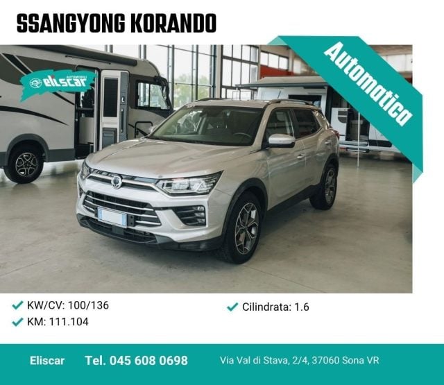 SsangYong Korando 1.6 Diesel aut. Dream, del 2020, 111.104 km, in vendita a Sona (VR)