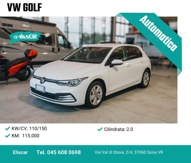 Volkswagen Golf 2.0 TDI 150 CV DSG Life, del 2020, 115.000 km, in vendita a Sona (VR)