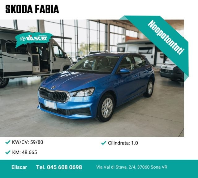 Skoda Fabia 1.0 MPI 80 CV, del 2023, 48.665 km, in vendita a Sona (VR)