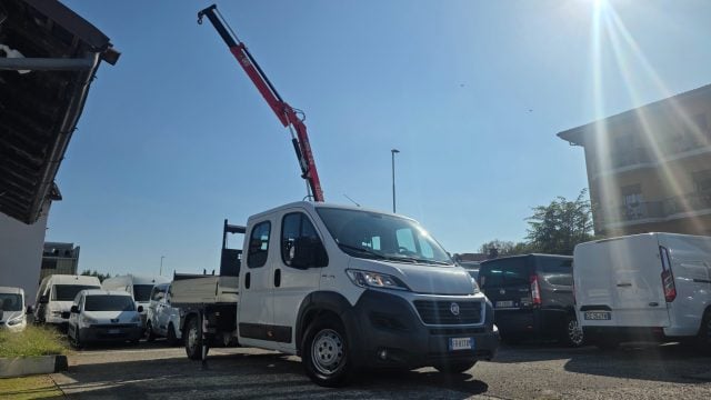 Fiat Ducato MAXI 35 2.3 Mjet 130CV Cabinato GRU Fassi 7posti, del 2018, 55.792 km, in vendita a Pavia (PV)